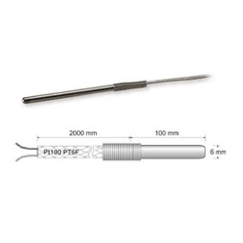 Dixell PT100 Temperaturfühler SN2T0200 Silikon (2m Kabellänge)